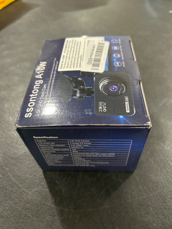 Photo 1 of Dash Cam Front and Rear, Dash Camera for Cars WiFi/APP Control Dual Dashcam W/ 64GB Card, 2.5K Dash Cam Front+1080P Rear Car Camera W/Super Night Vision, Loop Recording, G-Sensor, Max Support 256GB