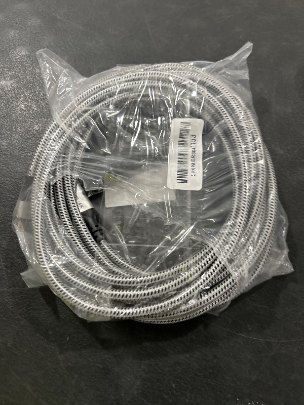 Photo 1 of Elecan USB C to HDMI Cable 25 Ft, 4K@60Hz HDR, Gold-Plated Braided High-Speed USB 3.1 Type-C to HDMI 2.0 Cord Thunderbolt 3 Compatible for Galaxy MacBook Pro/Air iPad Pro Surface Dell HP with 5 Ties