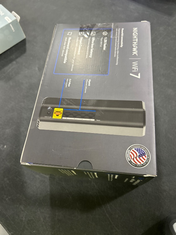 Photo 1 of NETGEAR Nighthawk Dual-Band WiFi 7 Router (RS100) – Security Features, BE3600 Wireless Speed (up to 3.6 Gbps) - Covers up to 2,000 sq. ft., 50 Devices – 2.5 Gig Internet Port - Free Expert Help