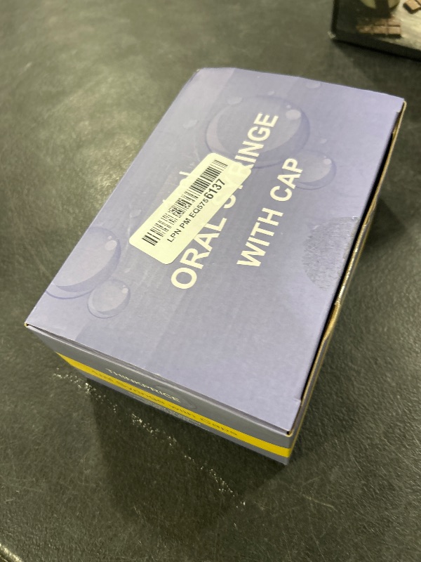 Photo 1 of 50 Pcs 1ml Syringes with Caps Oral Dispenser Individually Sterile Warpped for Medicine Dropper, Colostrum Collect Feeding Pets, Liquid