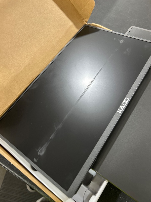 Photo 1 of Kado Dual Portable Monitor Setup - 2-Pack 15.6'' FHD 1080p, Ultra-Slim Laptop Monitor 1920x1080 with Built-in Speakers, IPS Display 180° Kickstand Stacked Desktop Setup Office Gaming Daytrading
