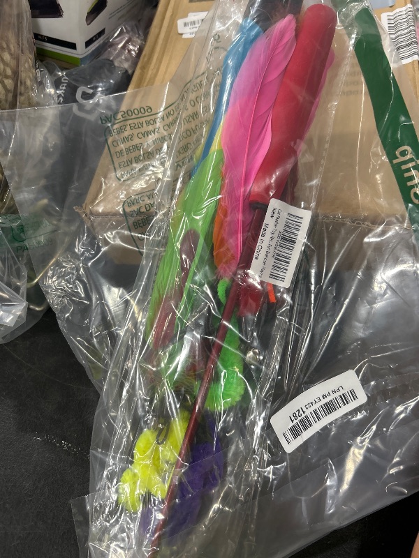Photo 1 of MeoHui Interactive Cat Toys - Retractable Wand Toy and Feather Toys Refills for Indoor Cats to Chase and Exercise