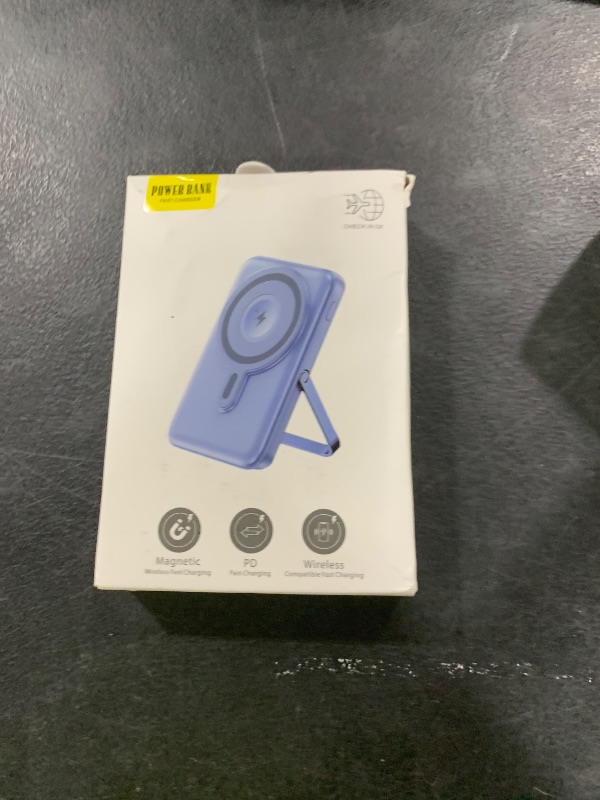 Photo 1 of JYTIGV Wireless Portable Charger,3-in-1 Magnetic Power Bank 10000mAh with LED Display,22.5W Fast Charging Mag-Safe Battery Pack,Compatible with iPhone 15/14/13/12, Apple Watch Series, Airpods (White)