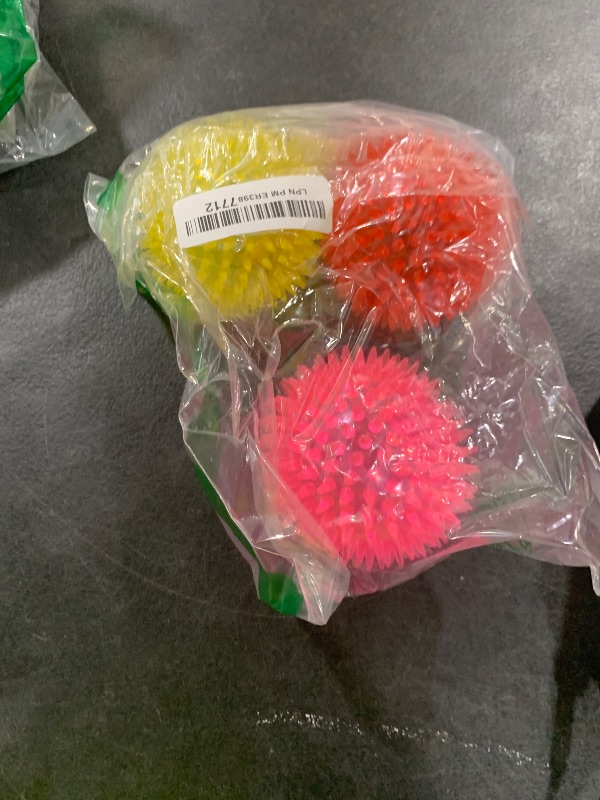 Photo 1 of Petizer 3-Pack 3.5" Squeaky Dog Toy Balls - Floating Pool Balls, Spiky Interactive Fetch Toys for Puppy, Chew Toys - Safe, BPA Free