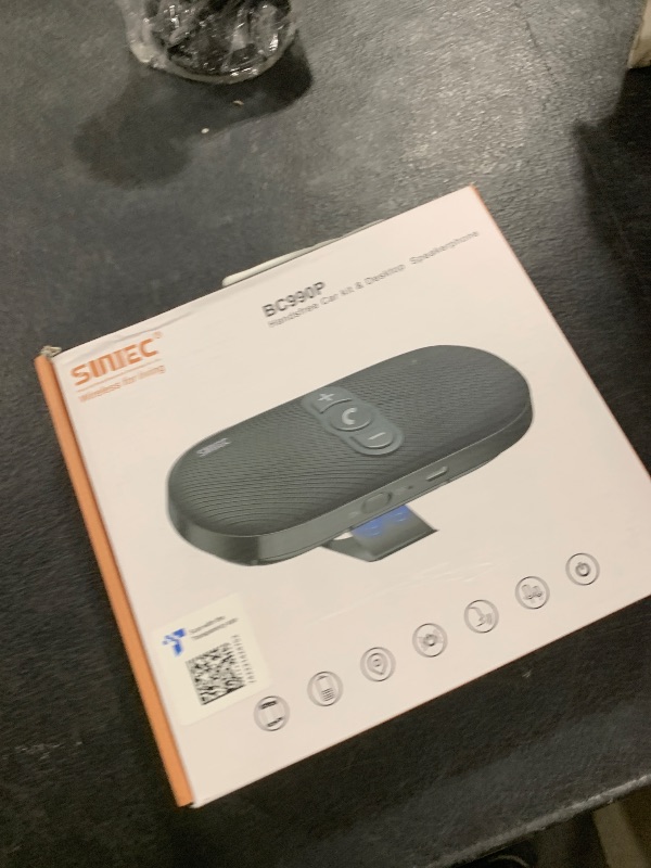 Photo 1 of Sunitec Bluetooth Car Speaker Phone: Hands Free Calling Kits 6W in car Speakerphone for Safe Driving - Support Siri Google Assistant Voice Calls/Motion Auto ON Off - BC990P