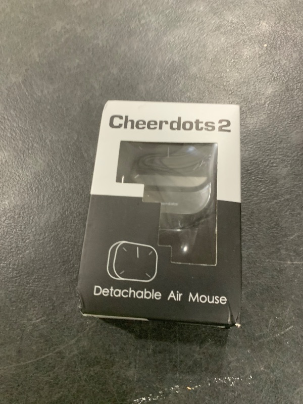 Photo 1 of Cheerdots2 Bluetooth Detachable Air Mouse Touchpad Mouse with Voice Recording, Presentation Clicker Wireless Presenter Presentation Remote with Laser Pointer for Mac, Windows (Recording, Black)