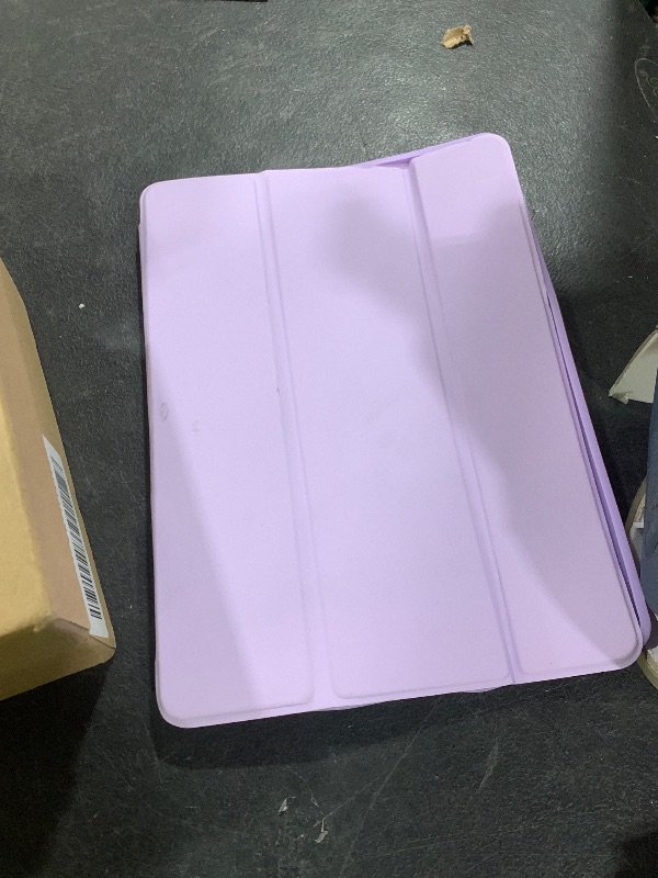 Photo 1 of Akkerds Case Compatible with iPad 10.2 Inch 2021/2020/2019, for iPad 9th/8th/7th Generation Case with Pencil Holder, Protective with Soft TPU Back, Auto Sleep/Wake Cover, Lavender