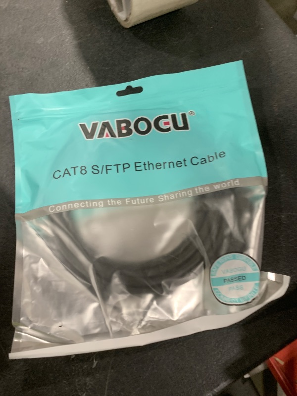 Photo 1 of Cat 8 Ethernet Cable, 1.5Ft 3Ft 6Ft 10Ft 15Ft 20Ft 30Ft 40Ft 50Ft 60Ft 100Ft Heavy Duty High Speed Internet Network Cable, Professional LAN Cable Shielded in Wall, Indoor&Outdoor