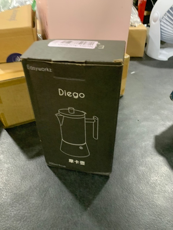 Photo 1 of Easyworkz Diego Stovetop Espresso Maker Stainless Steel Italian Coffee Machine Maker 4Cup 6.8 oz Induction Moka Pot