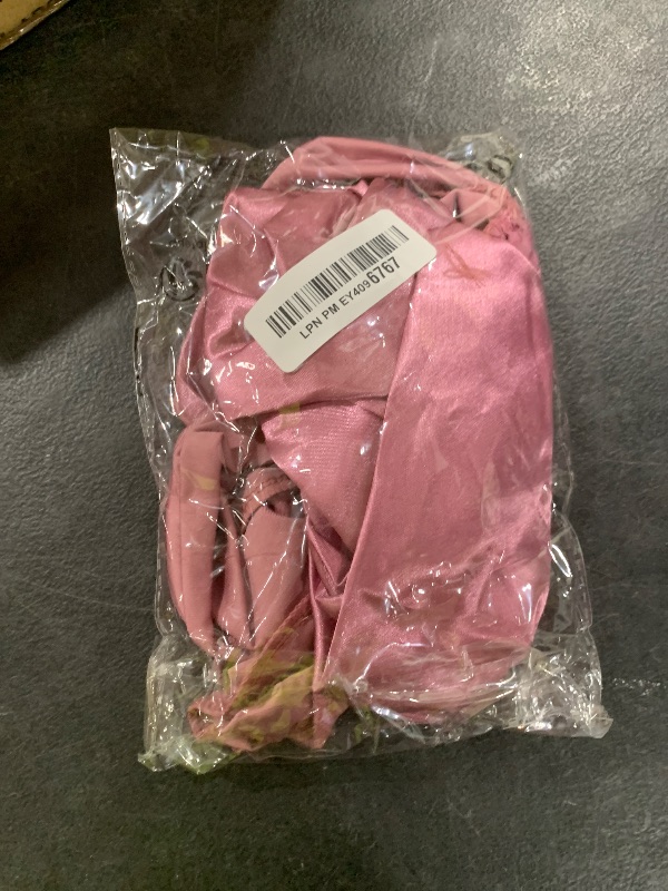 Photo 1 of Silk Bonnet for Sleeping Women, Ajustable Hair Bonnet for Curly Hair with Tie Band Shower Caps Crimson?Large