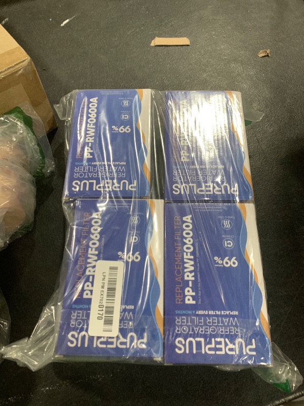 Photo 1 of PUREPLUS Replacement for MWF® Refrigerator Water Filters, SmartWater® MWFP, MWFA, GWF, HDX FMG-1, Kenmore® 9991, WFC1201, RWF1060, 197D6321P006, 4 Pack