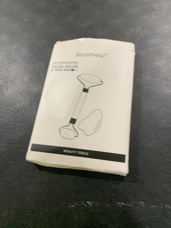 Photo 1 of Bealihelp Face Roller & Gua Sha, Stainless Steel Facial Roller and Gua Sha Tool for Face, Skin Care, Anti-Aging, and Liftinglpnpmex7705783
