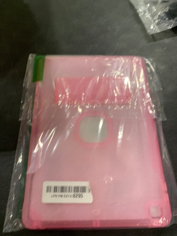 Photo 1 of ZoneFoker iPad 9th Gen Case, Clear Glitter Dual-Layer Slim Sturdy Case with Stand for 10.2 inch Tablet, Kids/Girl/Women - Pink