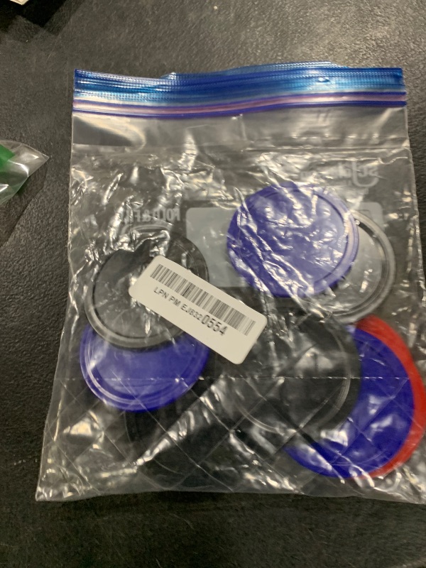 Photo 1 of Kasteco 12 Pack 2.5 Inch Air Hockey Pucks for Small Size Table (Red Blue Black, 64x4 mm)