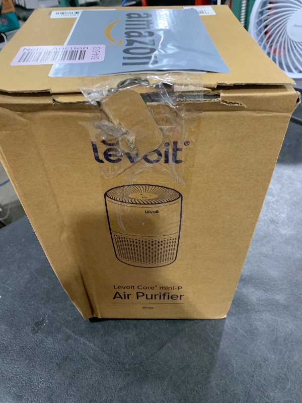 Photo 1 of LEVOIT Air Purifiers for Bedroom Home, 3-in-1 Filter Cleaner with Fragrance Sponge for Better Sleep, Filters Smoke, Allergies, Pet Dander, Odor, Dust, Office, Desktop, Portable, Core Mini-P, White