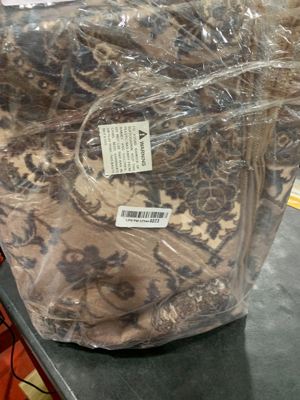 Photo 1 of Rtizon Area Rug for Living Room, Machine Washable Brown Rugs for Bedroom, 6x9Ft Non-Slip Vintage Carpet for Office Dining Room Nursery Farmhouse