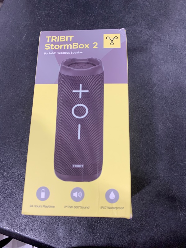 Photo 1 of Tribit StormBox 2 Bluetooth Speaker with 34W 360° Surround Sound, XBass Tech, 24H Playtime, IPX7 Waterproof, Bluetooth 5.3, TWS Pairing Portable Wireless Speaker for Outdoor