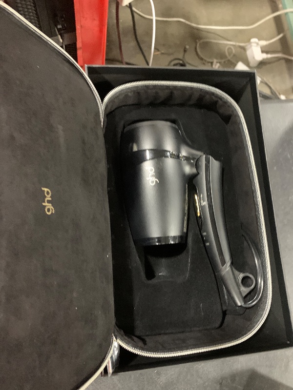 Photo 1 of ghd Flight+ Travel Hair Dryer ? 1300w Professional Portable Hair Volumizer, Suitcase Friendly, Lightweight, Powerful, and Compact Blow Dryer with Luxurious Travel Case ? Black