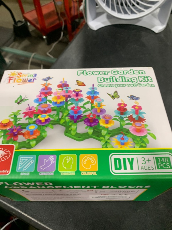 Photo 1 of SpringFlower Toys for Girls 3 4 5 6 7 Years Old, Flower Garden Building Kit with Storage case,Educational STEM Toy and Preschool Garden Play Set for Toddlers, for Kids,148pcs