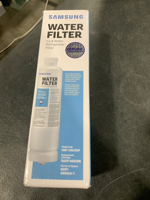 Photo 1 of Samsung DA29-00020B, DA29-00020A, HAF-CIN EXP Premium Genuine Refrigerator Water Filter (1 Pack)