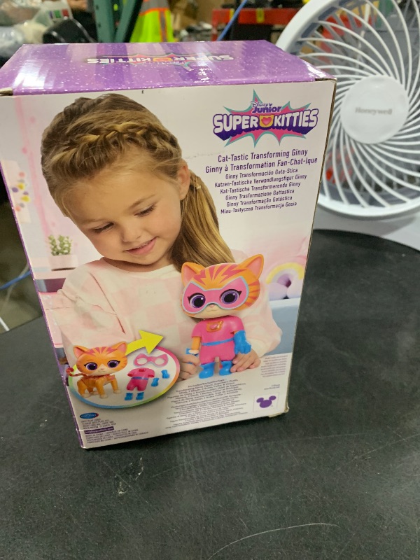Photo 1 of Just Play Disney Junior SuperKitties Cat-Tastic Transforming Ginny Lights and Sounds Figure, Kids Toys for Ages 3 Up