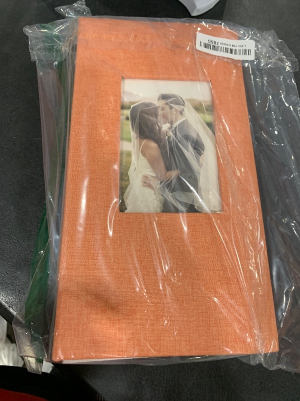 Photo 1 of Spbapr Photo Album 4x6 With 300 Pockets,Memory Book Linen Cover,Slip-in Picture Albums,Photo Book For Wedding,Family,Baby,Vacation,Anniversare?Orange?