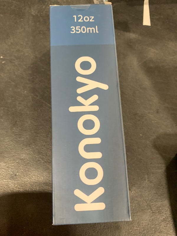 Photo 1 of Konokyo Insulated Water Bottles,12 oz Double Wall Stainless Steel Vacumm Metal Flask for Sports Travel,Indigo Black
