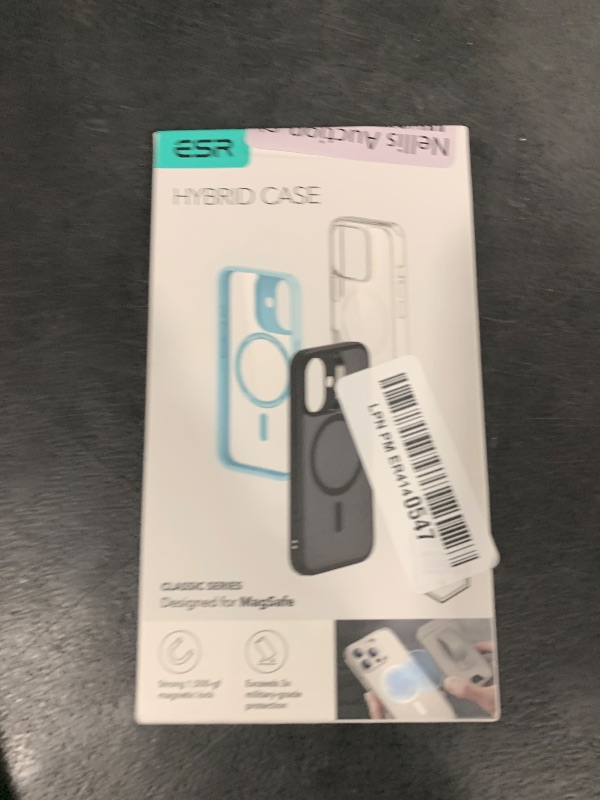 Photo 1 of ESR for iPhone 16 Pro Max Case, Camera Control, Compatible with MagSafe, Shockproof Military-Grade Protection, Magnetic Phone Case for iPhone 16 Pro Max, Classic Hybrid Case (HaloLock), Clear