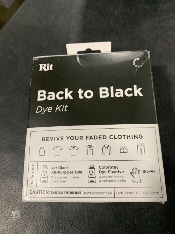 Photo 1 of Rit Back to Black Dye Kit, 5.88 x 5 x 2.38