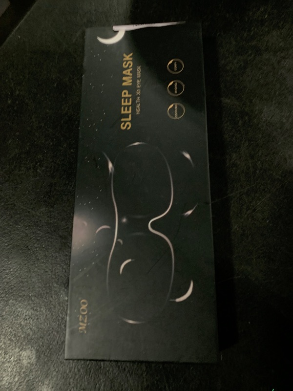 Photo 1 of MZOO Sleep Eye Mask for Side Sleeper Men Women, Zero Eye Pressure 3D Sleeping Mask, Light Blocking Patented Design Night Blindfold, Soft Eye Shade Cover for Travel, Black