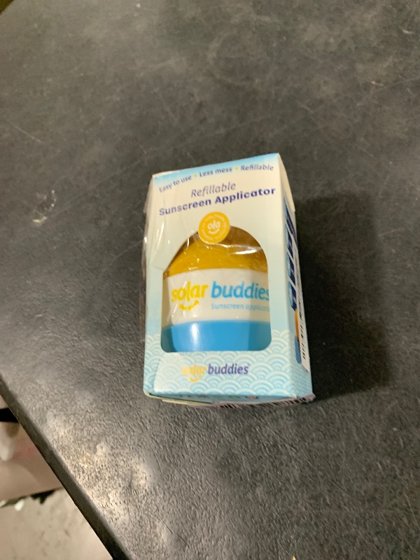 Photo 1 of Solar Buddies Sunscreen Applicator - Single Blue - Refillable Roll on Sponge Sunscreen, Suncream & Lotion Applicator For Kids, Adults & Families - Holds 3.4fl oz, Perfect Size for Travel