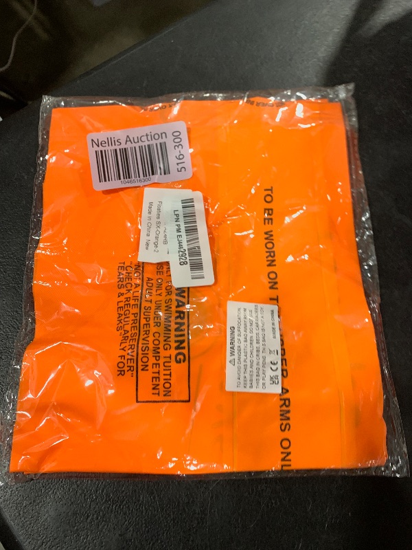 Photo 1 of 2-4 Pack Arm Floaties for Kids and Adults, Pool Floats, Inflatable Swim Ring, PVC Floater Sleeves for Toddlers Children 3-5-6-12 Years (1 Pair-Orange)
