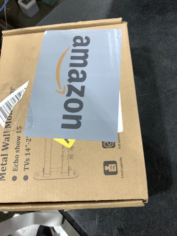 Photo 1 of Wall Mount for Echo Show 15 (1st, 2nd Gen), Echo Show 21, Rotate 360 Degrees, Tilt Up Down, Swivel Side to Side, Extend up to 17" from Wall(Black)