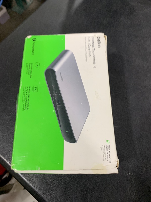 Photo 1 of Belkin Connect Thunderbolt 4 Docking Station, 5-in-1 USB-C Multiport Core Hub w/ 96W Power Delivery for Mac, Windows, Single 8K or Dual 4K Display, Thunderbolt 4 Cable & Power Supply Included