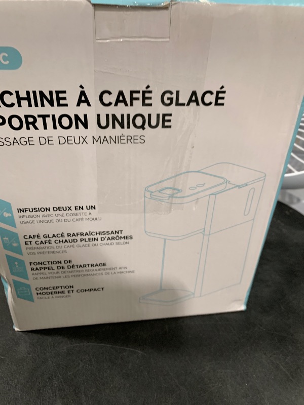 Photo 1 of Tastyle Mini Hot and Iced Coffee Maker Single Serve, for K Cup and Ground, 6 to 14 Oz Brew Sizes, with Recipe Book, for Home, Travel, RV, Office and Dorm, Mint
