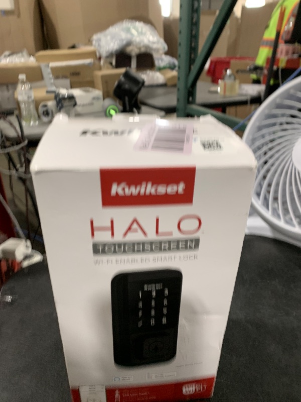 Photo 1 of Kwikset Halo Wi-Fi Smart Lock, Keyless Entry Front Door Touchscreen Deadbolt, Matte Black Finish, Grade AAA Certified, UL Listed, Easy Install No Hub, App Control, Digital Remote Lock