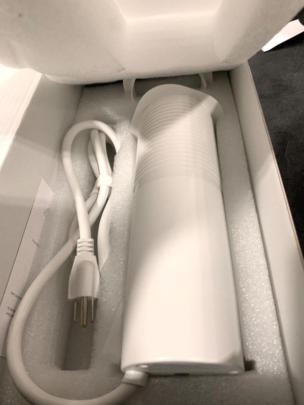 Photo 1 of ANNQUAN Motorized Pop Up Countertop Receptacle with 15W Wireless Charger,Max 20W Power Delivery,3.15" Automatic Pop Up Electrical Outlet with 4 Outlets 4 USB Ports for Home Office Kitchen White