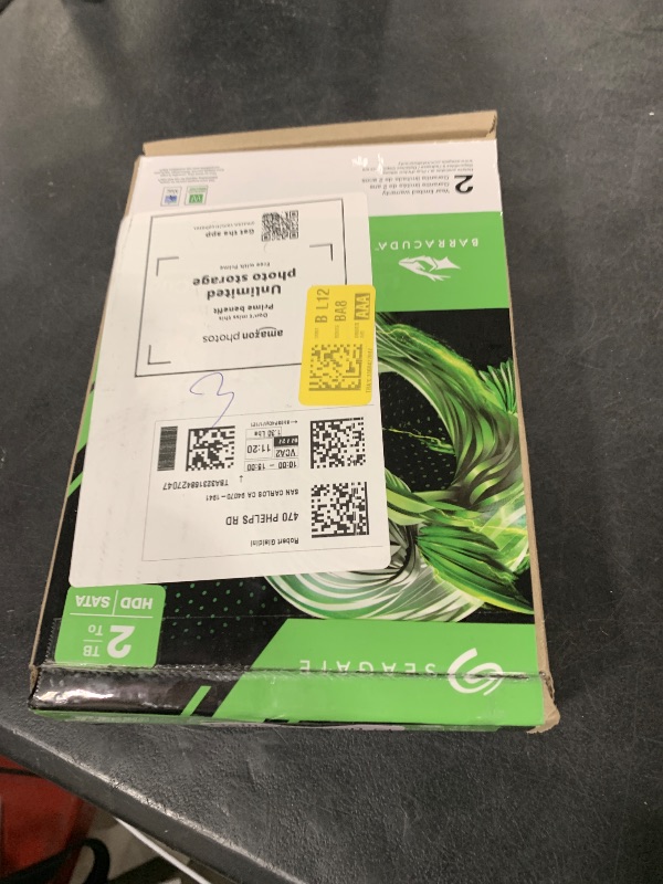 Photo 1 of Seagate BarraCuda 2TB Internal Hard Drive HDD – 3.5 Inch SATA 6Gb/s 7200 RPM 256MB Cache – Frustration Free Packaging (ST2000DM008/ST2000DMZ08)
