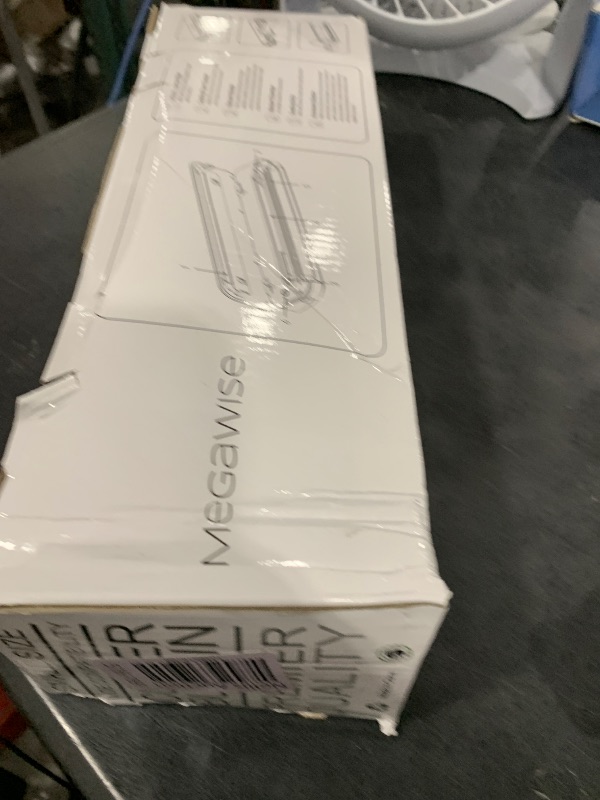 Photo 1 of MegaWise Food Vacuum Sealer Machine – High-Power 80kPa Suction, One-Touch Operation, Built-in Cutter – Works with All Food Types, Includes Bags & Hose (Black), Keeps Food Fresh 5x Longer