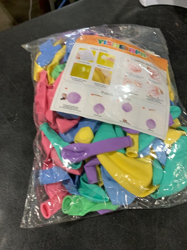 Photo 1 of 145pcs Pastel Balloons Different Sizes 18" 12" 10" 5" Latex Balloon Garland Arch Kit for Birthday Rainbow Party Baby Shower Easter Party Decorations