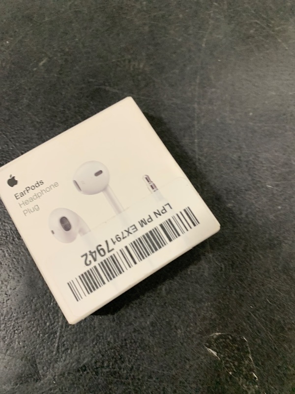 Photo 1 of Apple EarPods Headphones with 3.5mm Plug, Wired Ear Buds with Built-in Remote to Control Music, Phone Calls, and Volume