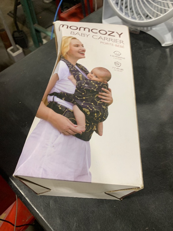 Photo 1 of Momcozy Breathable Mesh Baby Carrier, Ergonomic and Lightweight Infant Carrier for 7-44lbs with Enhanced Lumbar Support, All Day Comfort for Hands-Free Parenting, Air Mesh-Black