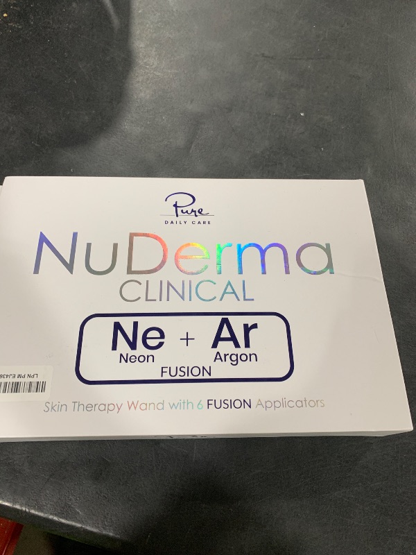 Photo 1 of NuDerma Clinical Skin Therapy Wand - Portable Skin Therapy Machine w 6 Fusion Neon + Argon Wands – Anti Aging - Clarifying - Skin Tightening & Radiance - Wrinkle Reducing