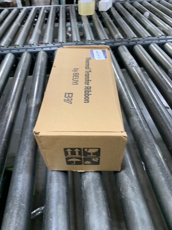 Photo 1 of 8 Rolls 4.33'' x 1476' Premium Resin Enhanced Wax Ribbon, 110mm x 450m Black Thermal Transfer Ribbon, Barcode Thermal Label Printer Ribbon, CSO-Ink Outside, 1'' Core for Zebra, TSC, GoDex, Citizen