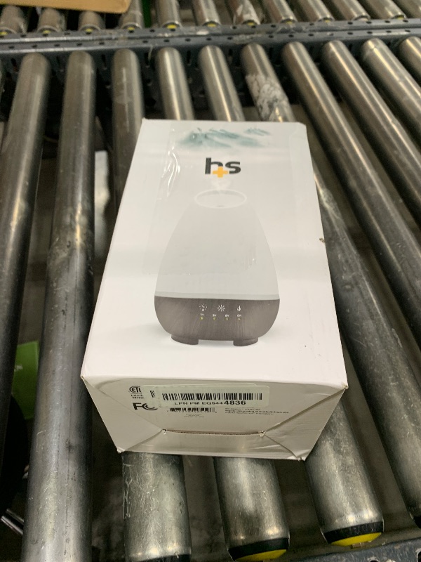 Photo 1 of HealthSmart 500ML Essential Oil Diffuser for Large Rooms, Cool Mist Humidifier and Aromatherapy Diffuser, Adjustable Timer, Mist Mode and 7 LED Light Colors, White (Pack of 1)