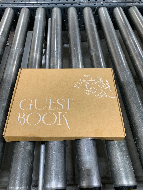 Photo 1 of Gold Foil Greenery Wedding Guest Book 7 x 9 inches, Pen & Table Sign Included, Resgistry Sign in Book for Wedding, Bridal Shower, Baby Shower, Graduation, Birthday, Funeral, Anniversary or Reception