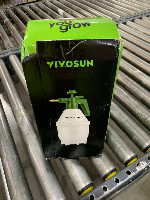 Photo 1 of VIVOSUN 27oz Pump Sprayer, Handheld Garden Water Sprayer Bottle with Adjustable Brass Nozzle, for Spraying Plants, Flowers, Weeds and Cleaning, Green