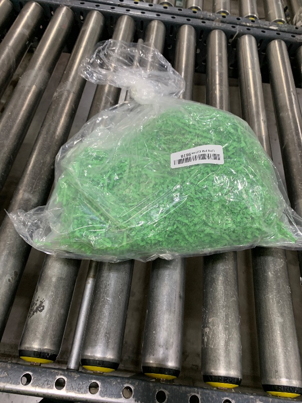 Photo 1 of 1 LB Parrot Green Crinkle Cut Paper Shred Filler Great for Gift Wrapping, Parrot Green Basket Fillers, Birthday, Gift Wrapping, Anniversary, St. Patrick's Day, Easter Party Decor Filling Supplies