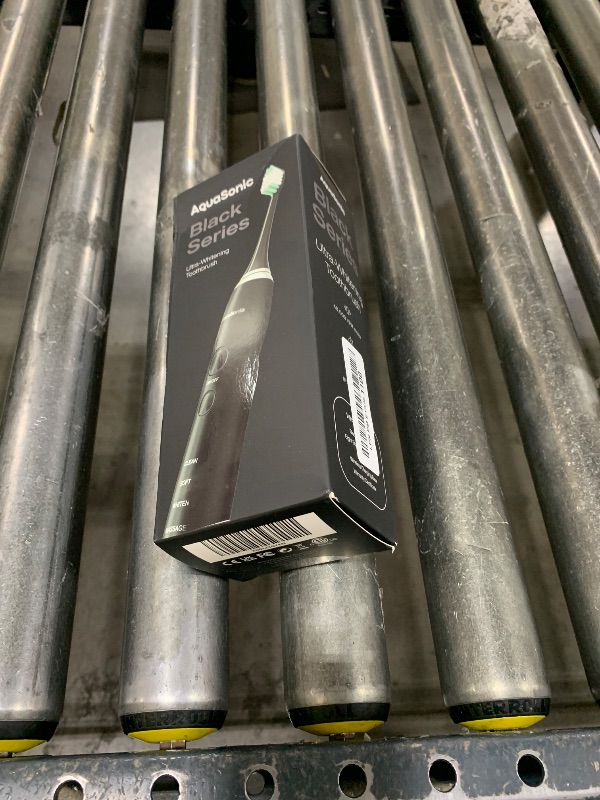 Photo 1 of Aquasonic Black Series Ultra Whitening Toothbrush – ADA Accepted Electric Toothbrush- 8 Brush Heads & Travel Case – 40,000 VPM Electric Motor & Wireless Charging - 4 Modes w Smart Timer