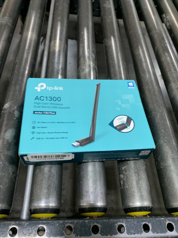 Photo 1 of TP-Link USB WiFi Adapter for Desktop PC, AC1300 USB 3.0 Wireless Dual Band Network Adapter with High Gain Antenna(Archer T3U Plus), MU-MIMO, Windows 11/10/8.1/8/7/XP, Mac OS 10.9-10.15